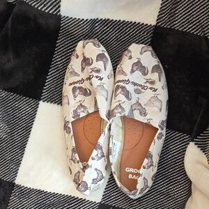 White Printed Women's Shoes